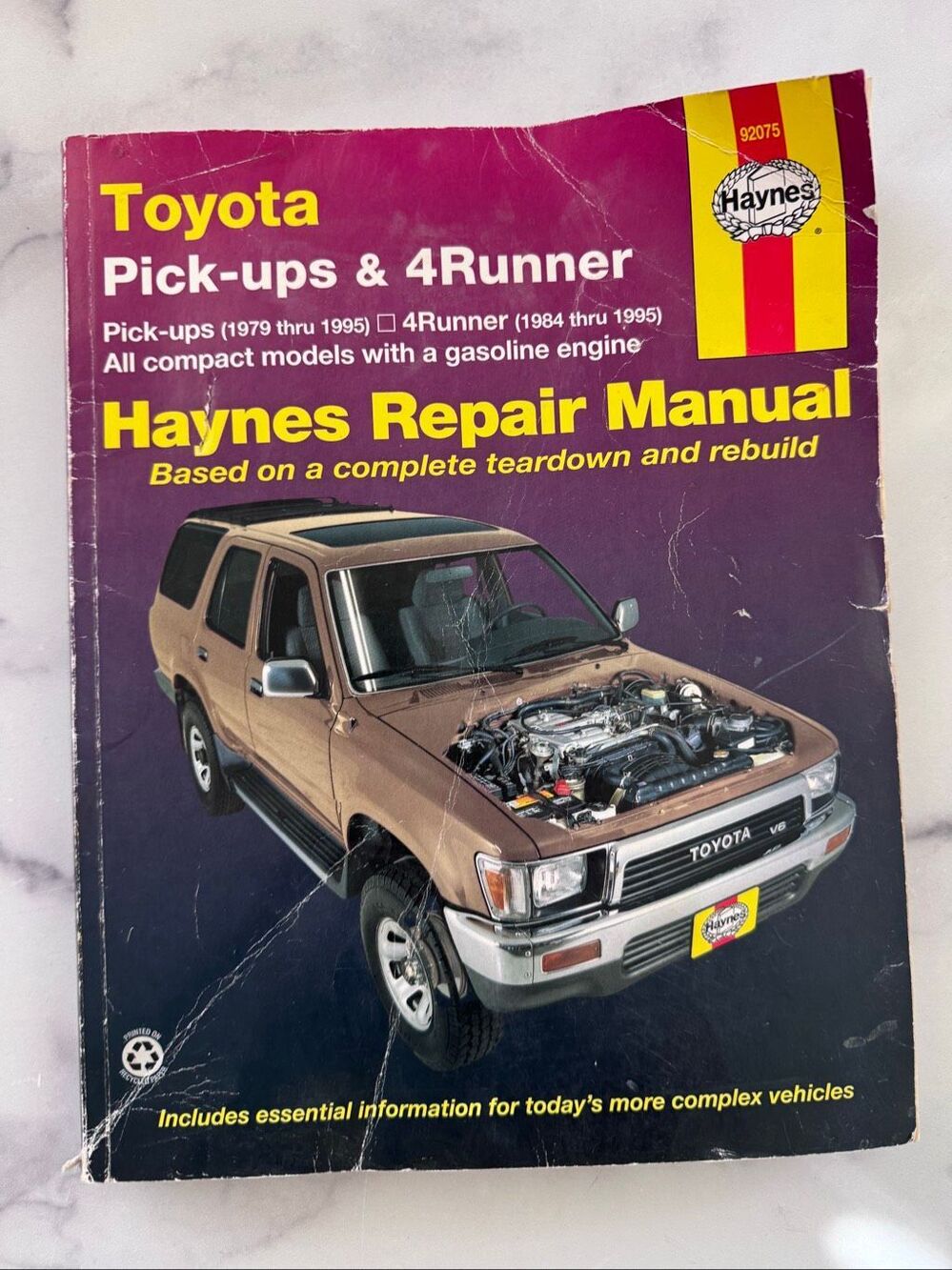 Haynes Toyota owners manual book booklet 92075 covers years 1979-1995 paperback